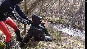 Rich German Femdom in Brutal Outdoor Latex Fetish