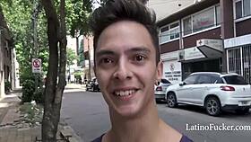 straight guy sucks twink cock for cash in hardcore action