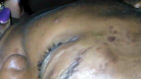 Amateur in satin sheets giving head snippet