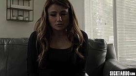 Submissive teen 18+ babysitter adria rae obeys her boss obediently