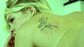 busty blonde step mom, wanna teach step daughter to lick pussy right?