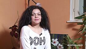 passionate german-brazilian masturbates in front of the camera