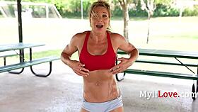 fitness obsessed milf turns sex into workout