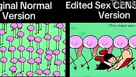 Man, check the difference between Rhythm Heaven Fever original and the censored sex version