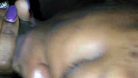 Amateur in satin sheets giving head snippet