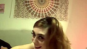 this evil blowjob with femdom and a monster cock is so intense