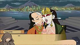 four elements trainer book 4 love part 48 - avatars of bj with blowjob, cartoon, game, dating, anime, hentai