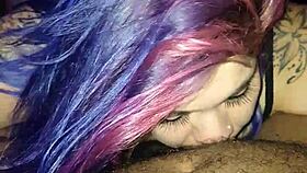 This latina sucks and licks cock so sloppy and wet.