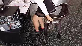 i helped my neighbor with drawings and she let me cum in her underwear 😏