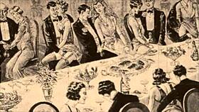 Vintage erotic illustration from antique collection