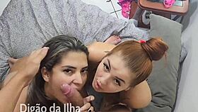 Two Redheads Fuck Bisexual Dick In Bedroom 3Some?