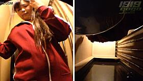 Curvy teen 18+ shows off in hd toilet cam