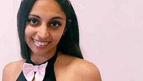 I-I watch this big ass brunette gettin' fucked bent over, her pussy full of cum, ohh!