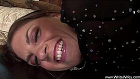 A black man casually pounds a white ass in this amateur scene