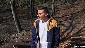 Czech Hunter Hunts Amateur Gay Twink for Rimjob, Sucking, Anal, and Spanking