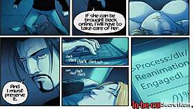 Last resort advanced robot sex dolls in blonde threesome with big cock