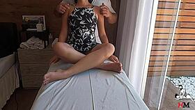 Husband films his wife's massage session and gets a surprise