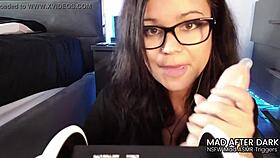 Intense ASMR JOI roleplay with vibrator and handjob instructions.
