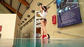 i love this horny teen 18+ getting naked fast underwater showing tight pussy