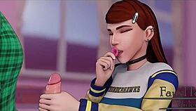 Erica completely loses her shame in 3d hentai