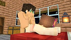 Crush Invites Over After School In Minecraft Animation