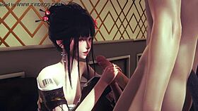 Yaoi Femboy Mio's Handjob and Fuck, Sissy Trap in Japanese Anime