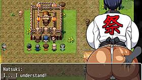 tanned girl natsuki in hentai game ep 32 from ass to pussy raw sex 😈