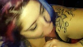 This latina sucks and licks cock so sloppy and wet.