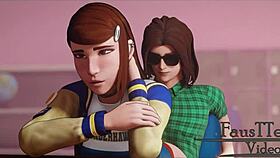 Erica completely loses her shame in 3d hentai