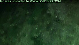 Intimate session with housekeeper after garden walk