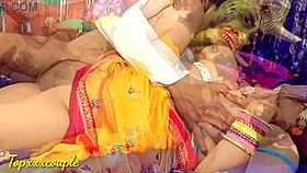 देसी वाइफ घोस्ट के साथ बर्थडे सेलिब्रेट करती है, रैंच पर इंटेंस हार्डकोर सेक्स तक