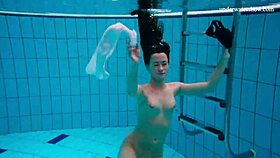 i love this horny teen 18+ getting naked fast underwater showing tight pussy