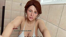 Dude Enjoys Close-Up Nipple Play in 3D Hentai Game