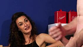 Clothed Brunette Watches In Humiliation Femdom Scene