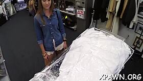 couple explores naked intimacy in a shop setting with amateurs