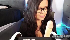 Intense ASMR JOI roleplay with vibrator and handjob instructions.