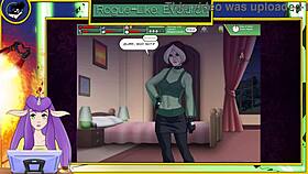 rogue enjoys sexy shower with huge cock