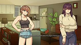 big boobs futa enjoys hentai gameplay with bestie