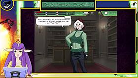 rogue enjoys sexy shower with huge cock