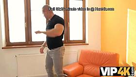 Old Man Picks Up Chubby Woman With Big Natural Tits And Fucks Her While Boyfriend Watches.