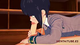 boku no hero hentai jiro kyoka blowjob boobjob 2