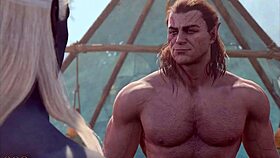 baldurs gate 3 naked playthrough halsin romance gay sex scene no mods