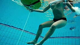 i love this horny teen 18+ getting naked fast underwater showing tight pussy