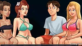 Kinky Girlfriend Shares Big Dick Boyfriend with BFF on Beach!