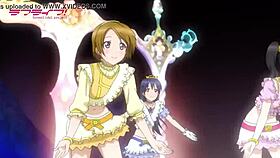 Alien monster starts music in anime hentai