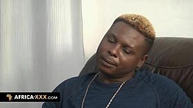 African threesome featuring two curvy ebony women riding