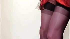 what's hotter than a shemale in corset masturbating like selena does?