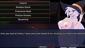 Hentai babe with silver hair has anime sex