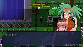 Hentai babe with silver hair has anime sex