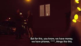 Waitress roughly fucked in van! Wow!